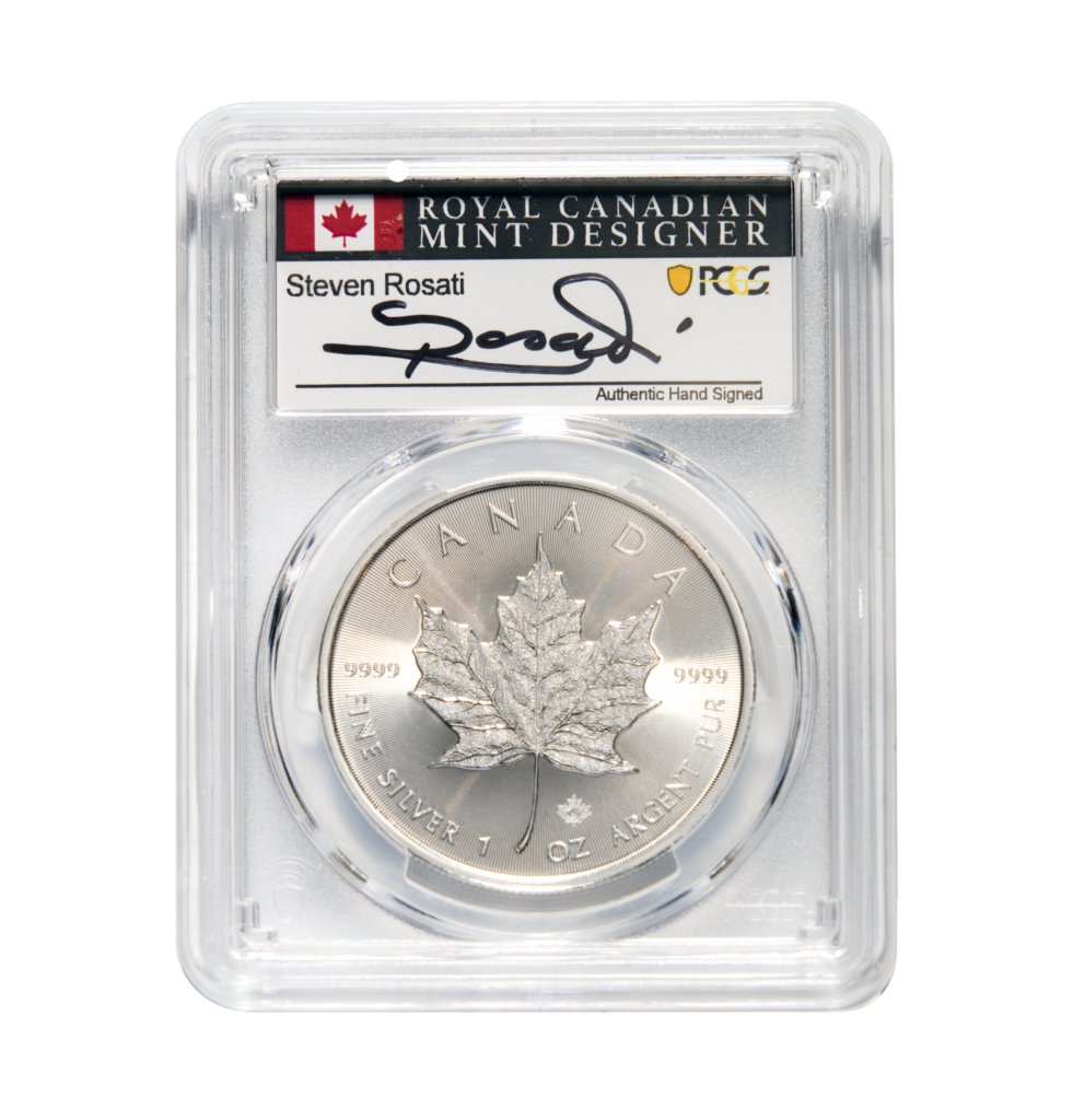 2024 Canada Maple Leaf/Ag PCGS MS69 $ 5.00 King Charles III